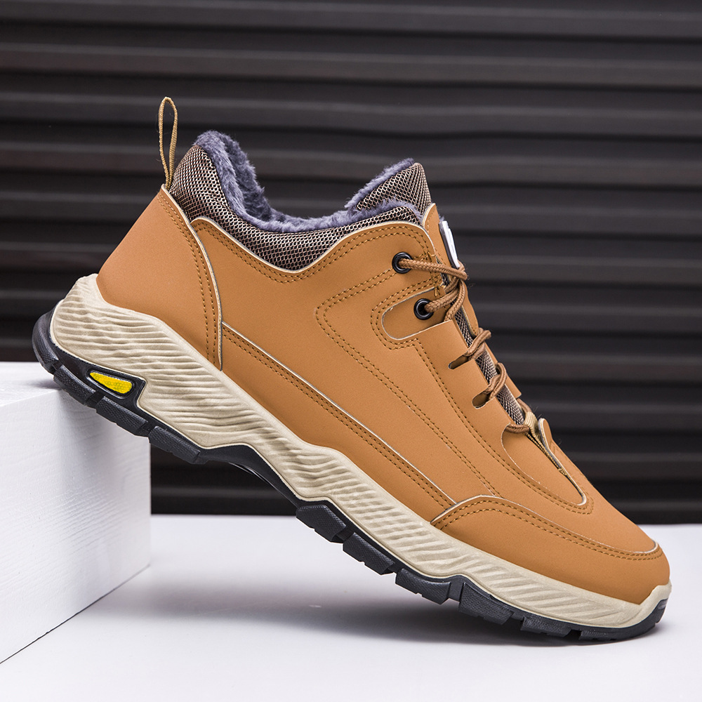 Free shipping Global Thick soled Boots Mens Autumn Versatile Outdoor Style Casual Short Boots brown Boots