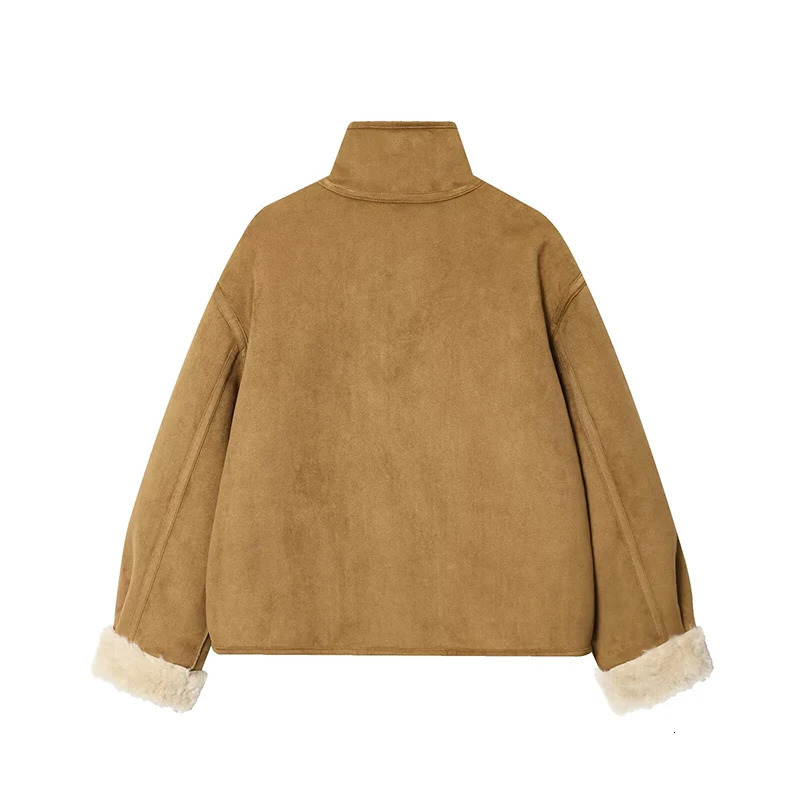 Womens Jackets Coats Autumn Winter Fashion DoubleSided Wear a Jacket Streetwear Female Outerwear Chic Tops 251110