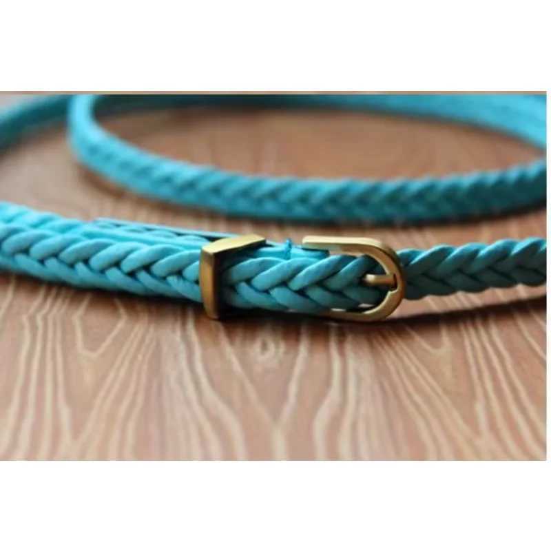 106cm New Wan Fem Weight Loss Belt Luxury Brand Design Woven Leather Woven Belt X250410