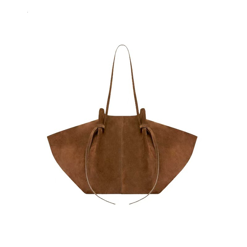 Suede Leather Designer Bag Winter New Solid Color Splicing Luxury Handbag Large Capacity Women's Shoulder Bag French Retro Style Armpit Bag