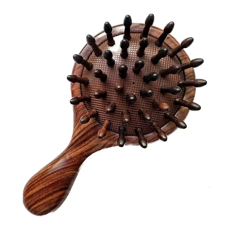 Natural Sandalwood Airbag Comb Premium Head Massage Anti-Hairloss Hairdressing Professional Comb for Men And Women 251107