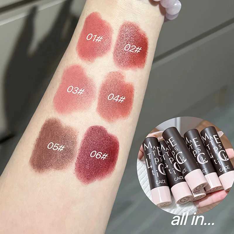 Vintage Party Velvet Matte Lipstick Rose Cream Silky Finish Long-Lasting Waterproof Full Coverage Nude Lip Tint Balm Make UpT251110