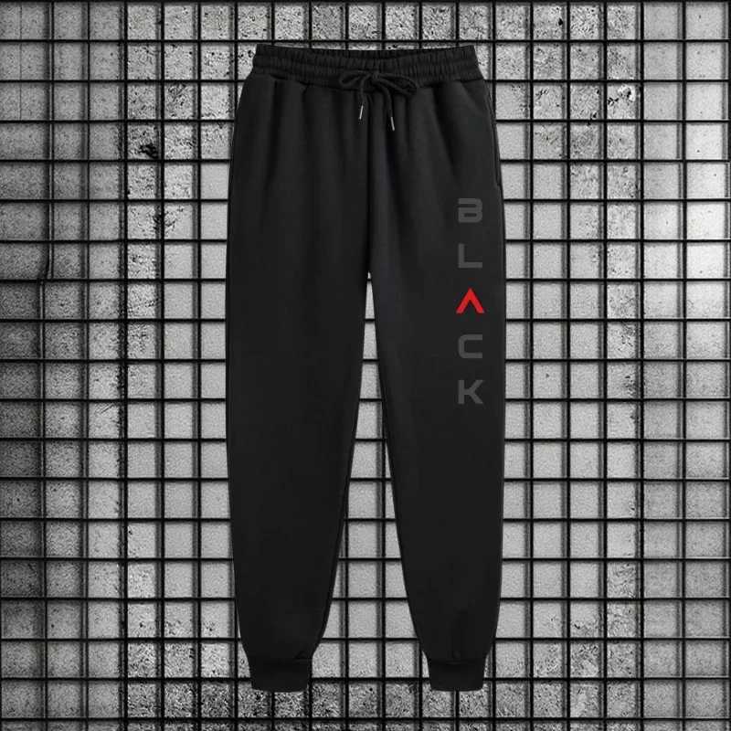 Black letter printed sportswearpants fashionable casual urban sportswear autumn and winter sportswear set 2025 new model W251110