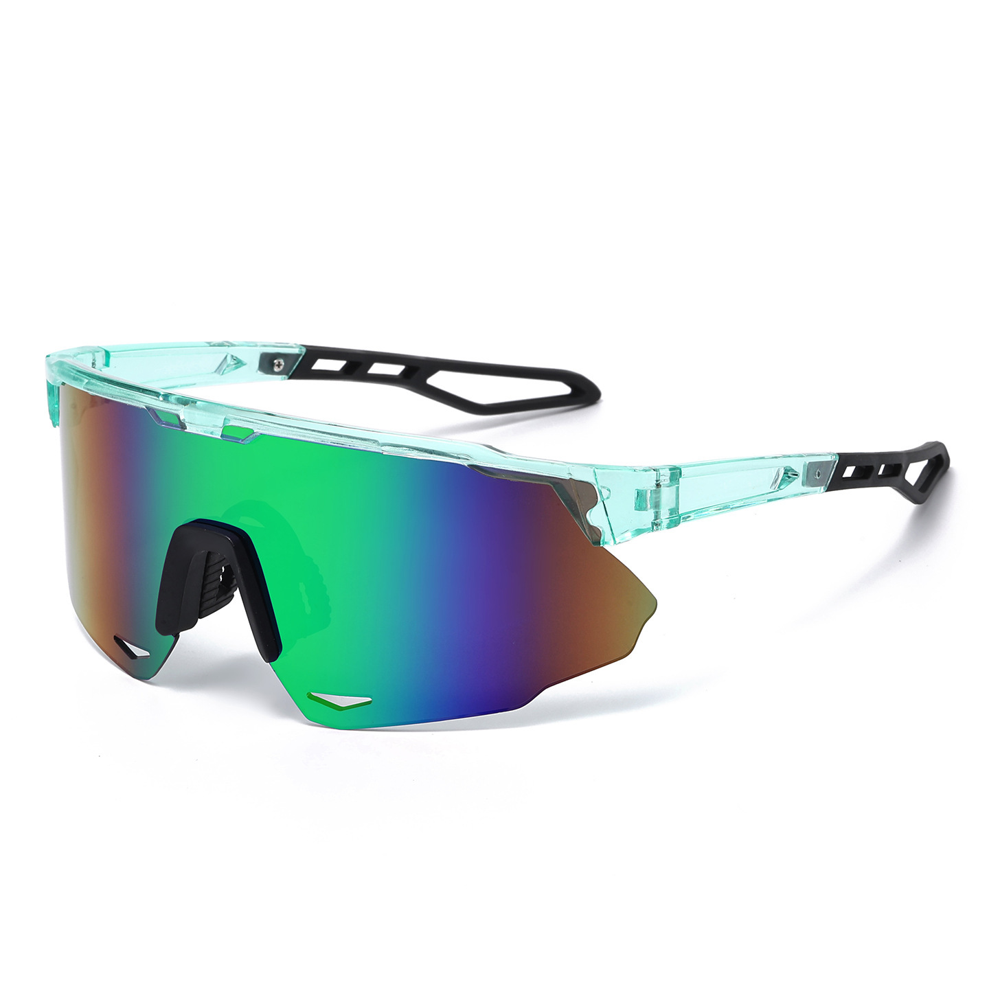 New Cross-Border European & American Style Vibrant Mountain Bike Cycling Glasses Outdoor Running Sports UV-Protective Coated Sunglasses