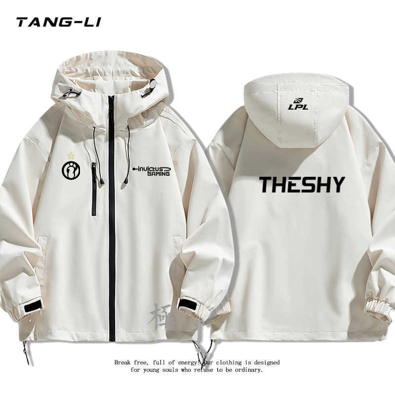 LOL of Legends IG Team Uniform Thyshy Jiang Chenglu Rookie Jacket Hooded Windbreaker Unisex Coat W251110