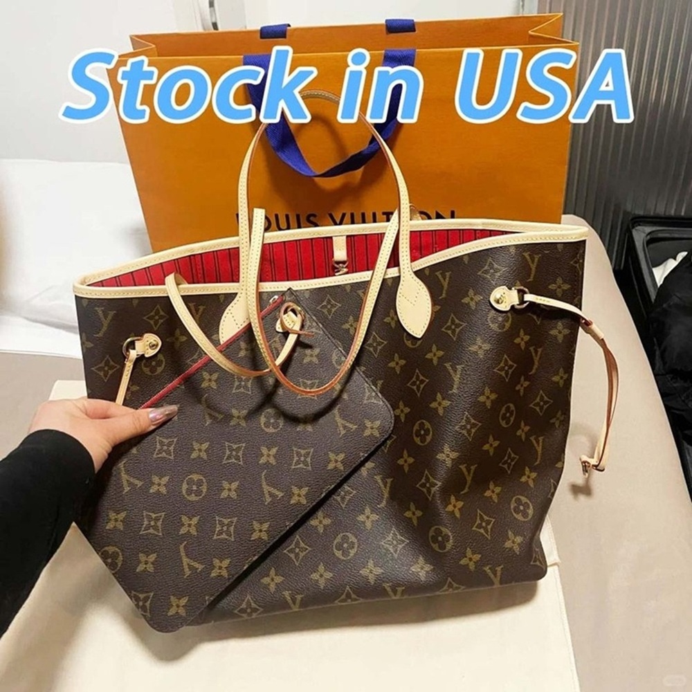 High Quality Designer Bag Tote Crossbody Bag Old Flower Leather Canvas Cowhide Material Large Capacity Vegetable Basket Shoulder Bag Medium Red Lining Luxury Bags