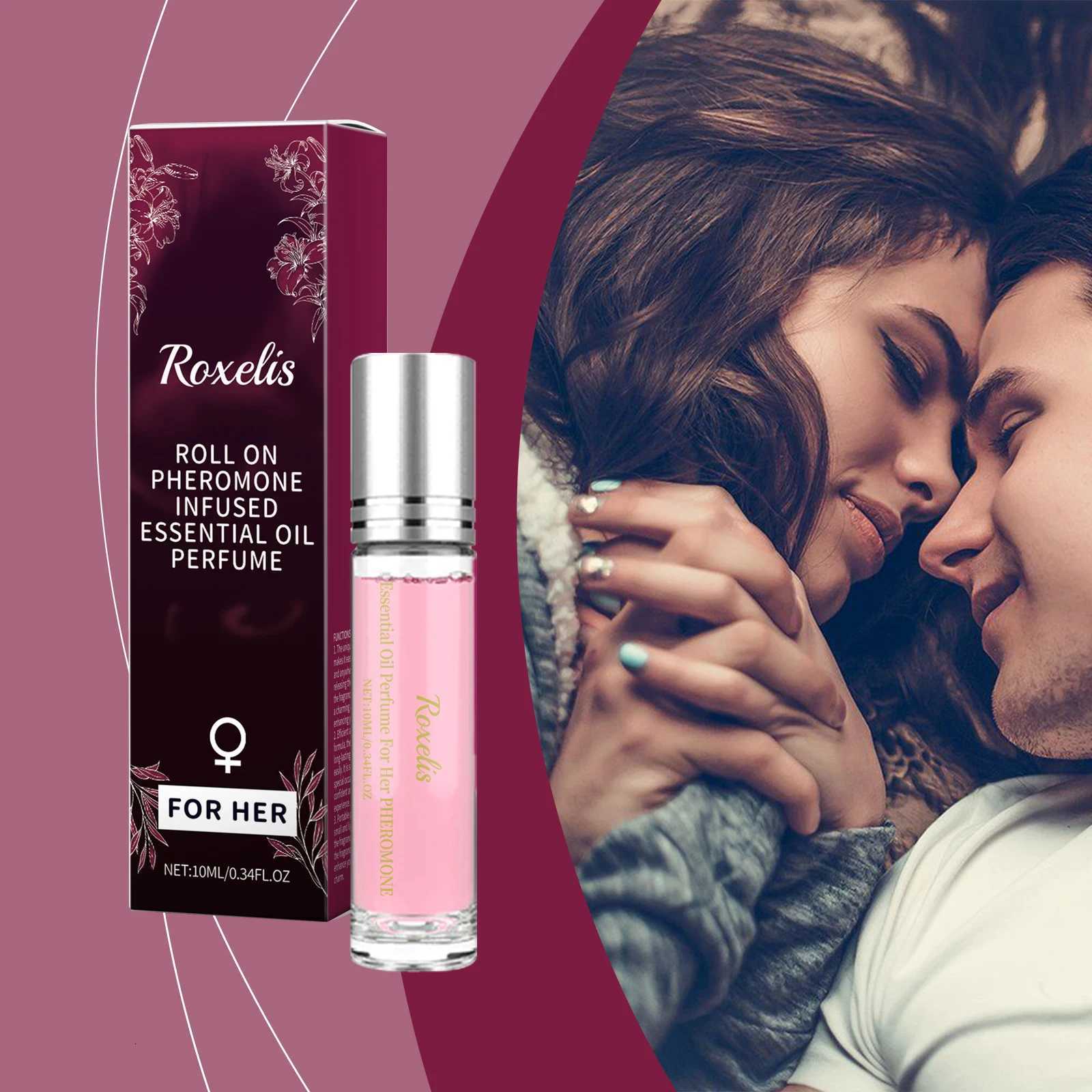 Roxelis Women Ball Perfume Natural Fresh Scent Elegant Charming Lasting Fragrant Ball Design Portable Perfume Skin-Friendly X251110