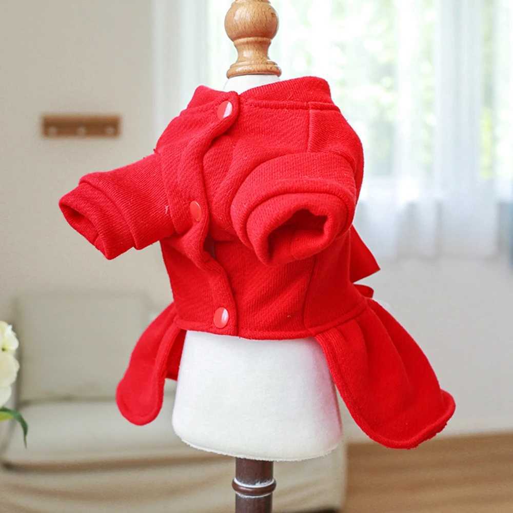Christmas Dog Princess Dress Autumn Winter Warm Fleece Skirt Christmas Elements Bow Tie Dress Up Small Dog Cosplay Costume J251110