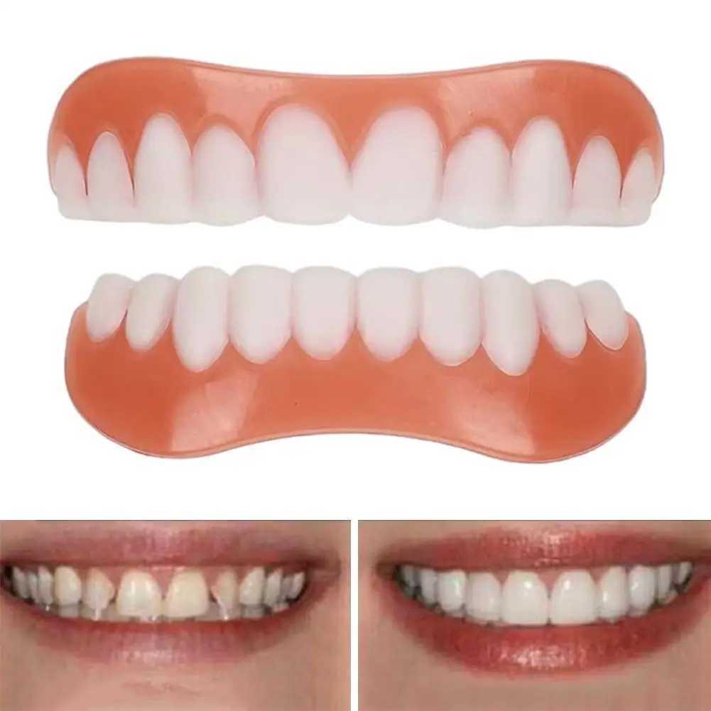 New Arrival Silicone upper/lower dentures toothpaste oral hygiene tools dentures cosmetics Z250410