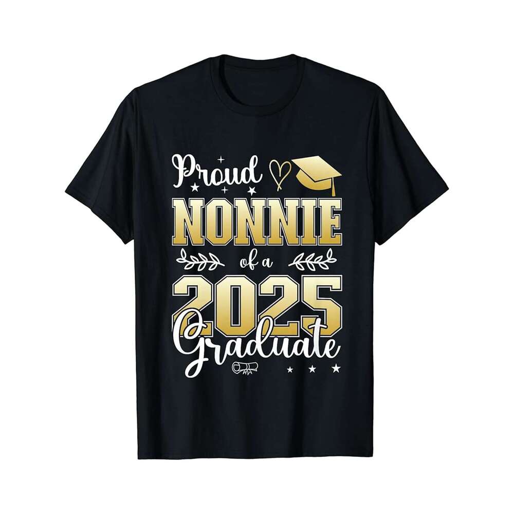 Designer T shirt Proud Stepgrandmother of a Class of 2025 Graduate Graduation - 220g T shits