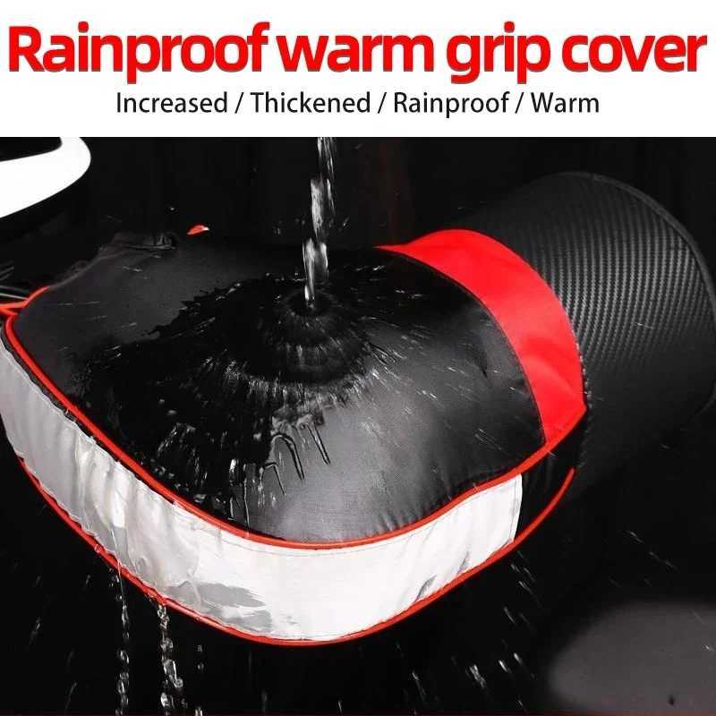 Motorcycle Handlebar Muffs Hand Protector Winter Windproof Waterproof Thickened Warm Thermal Mobile Handle Bar Cover Gloves S25118