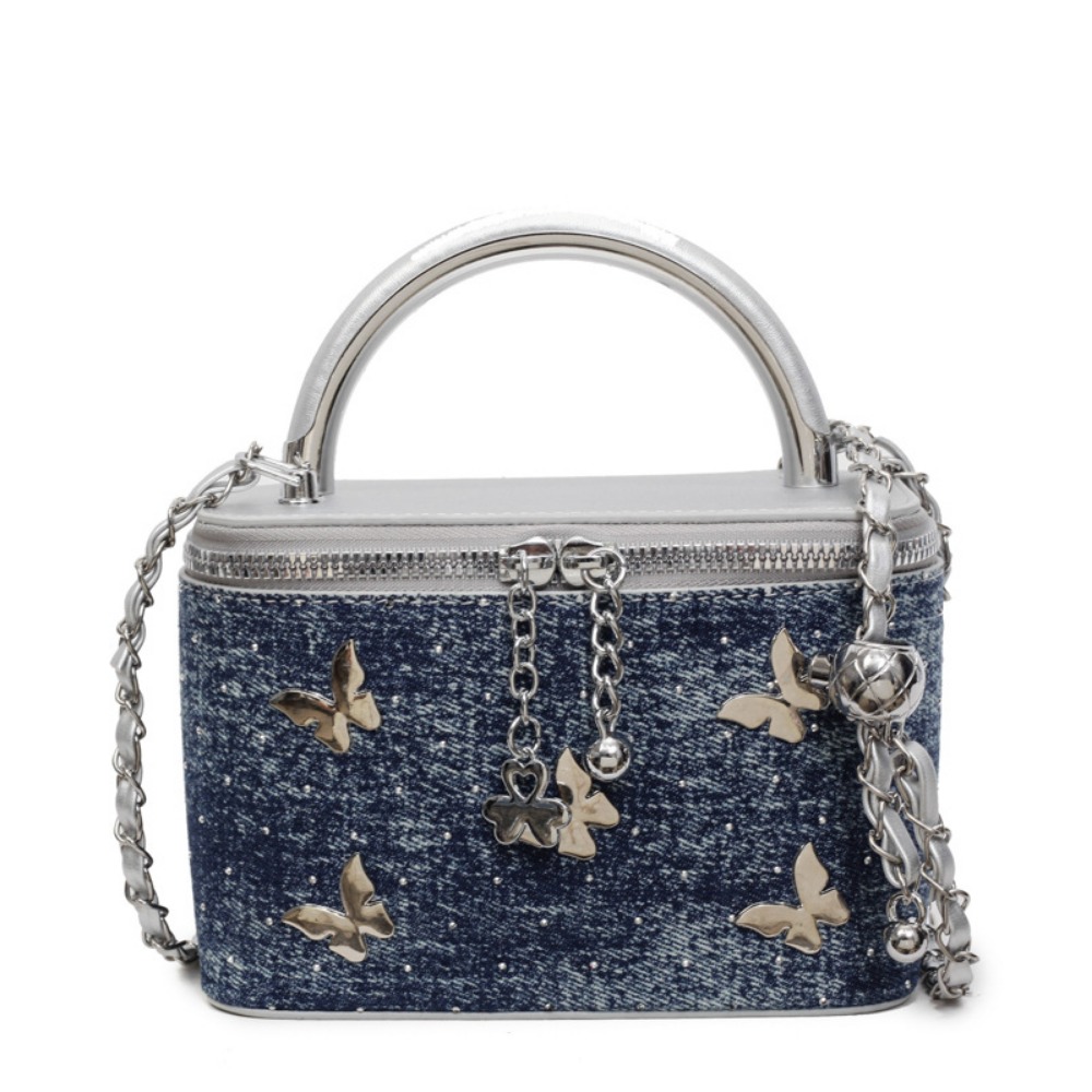 Chic & Modern Butterflies Embossed Leather Crossbody/Shoulder Purse with Unique Niche Appeal