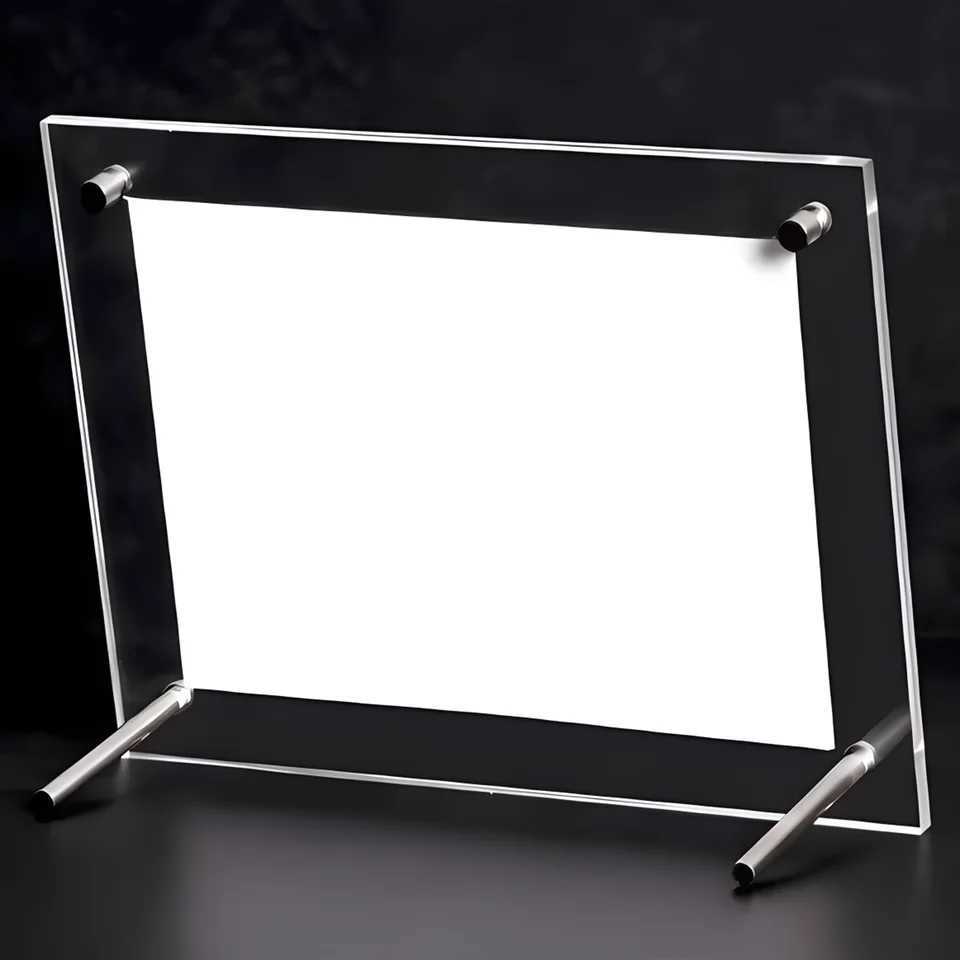 1pcsTransparent Photo Acrylic Photocard Holder Picture Frame Kpop Album Poster Tag Display Stand Desktop Ornament L251110 H260306