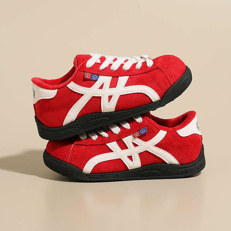 Hot-Selling Thick-Soled Fleece-Lined Women's Sneakers with Hidden Wedge, German Training Bread Shoes, Lightweight Autumn Sports Casual Shoes MZ86