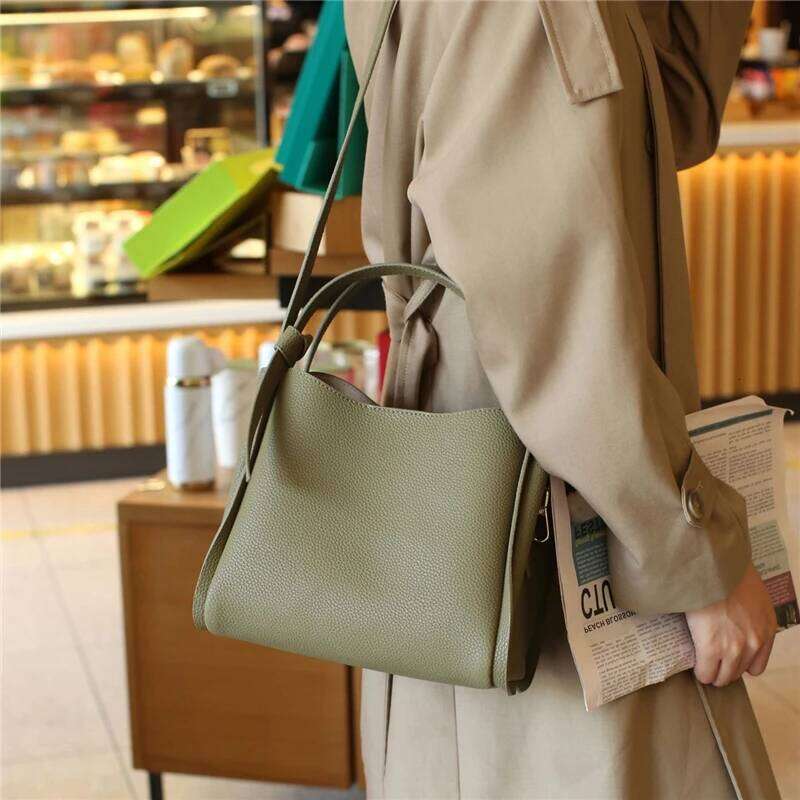 Hifashion Vintage Cow Genuine Leather Bucket Tote Shoulder Bags For Women 2025 Luxury Designer Shopper Crossbody Ladies Handbags