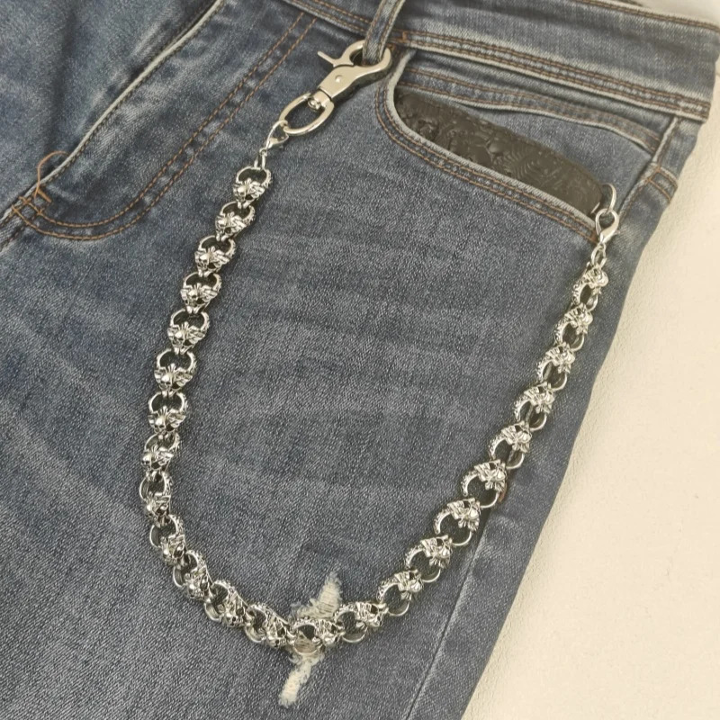 Retro Anti theft Wallet Fashion Mens and Womens One waist y Accessories Y2K Punk Hip Hop Pants Chain 250410