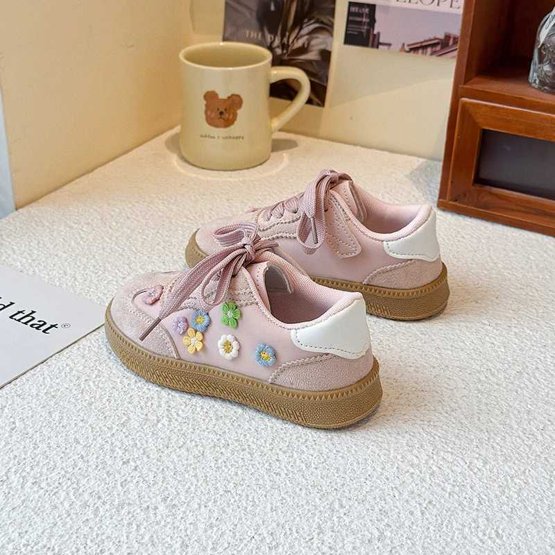 Girls Sneakers 1-18 Years Old Flowers Breathable Girls Board Shoes Four Seasons Hundred Non-slip Childrens De Training ShoesT251110