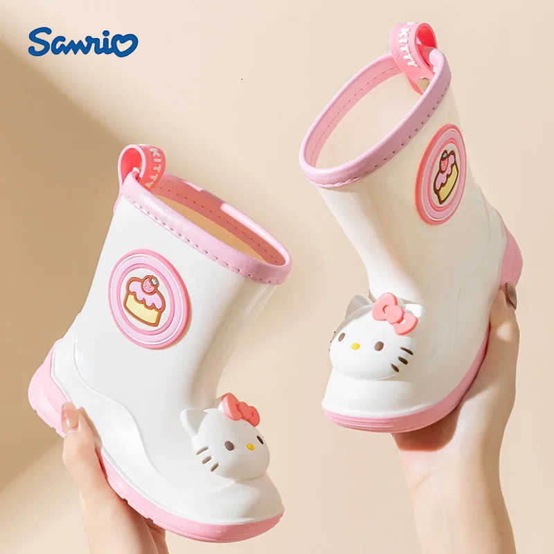 Sanrio HelloKitty Kids Rainboots - Waterproof Rain Boots For Boys And Girls Ideal For Rainy Days Water Play H251110