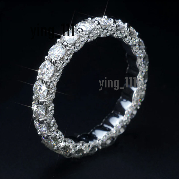Gra Certificated Pass Diamond Tester Sterling Silver White Gold Vvs Moissanite Iced Out Ring Hiphop