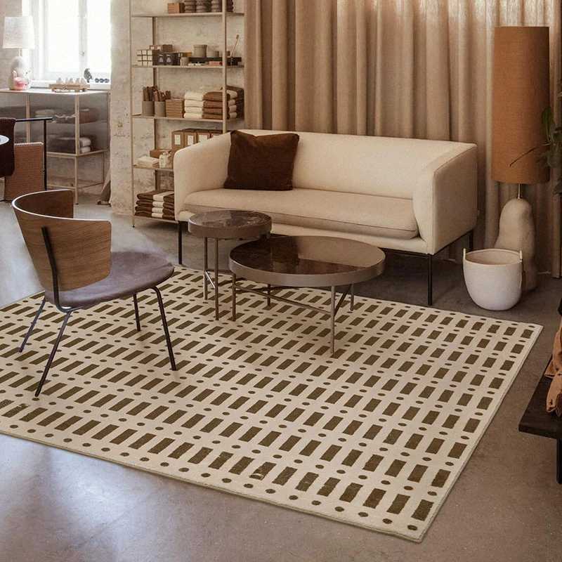 High Quty Plush Carpets for Living Room French Retro Bedroom Decor Rugs Non-slip Fluffy Soft Floor Mat Large Area Lounge Rug Y251110