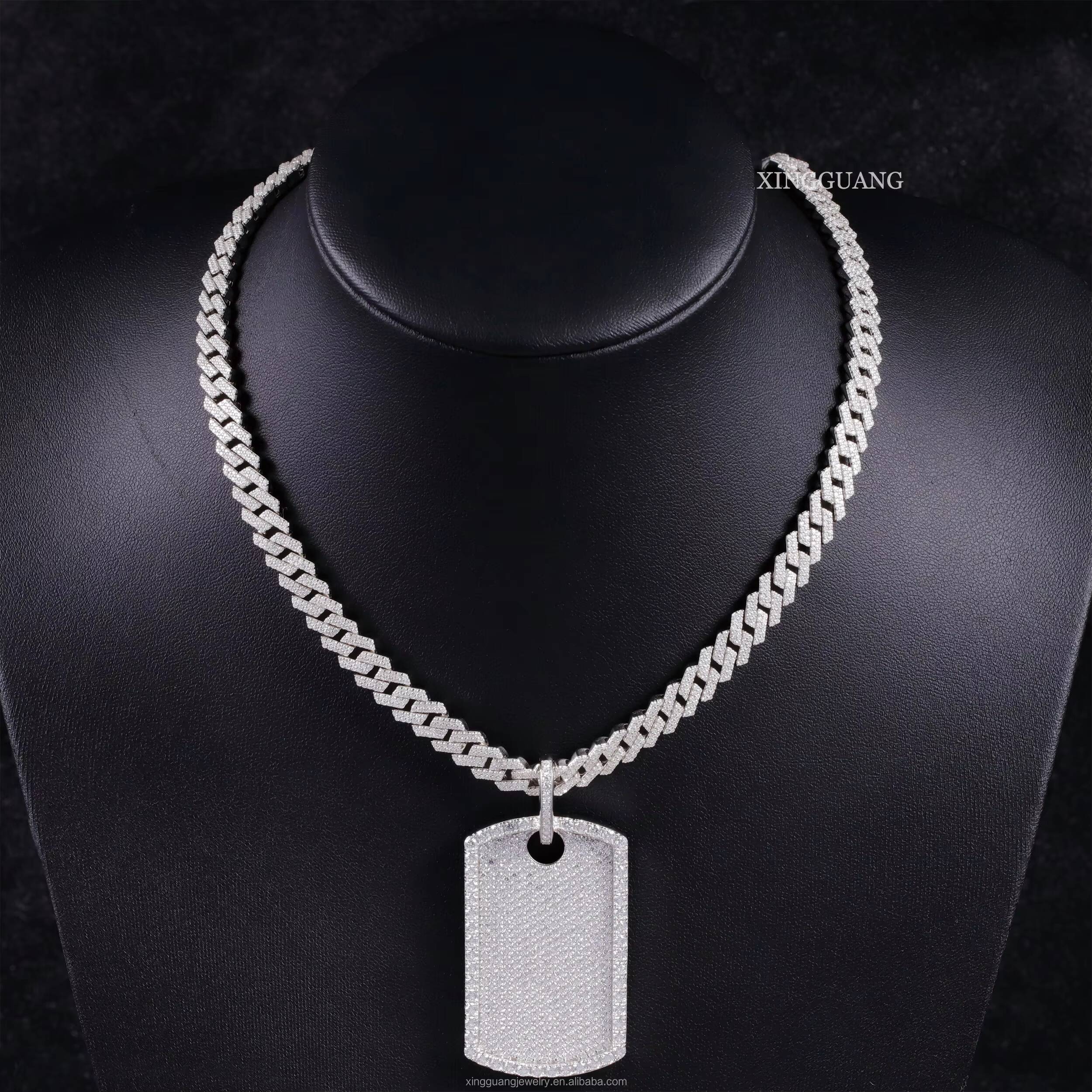 RTS 925 Silver VVS Moissanite/cz Diamond 18k Gold Plated No Fade Pendant for Fashion Jewelry