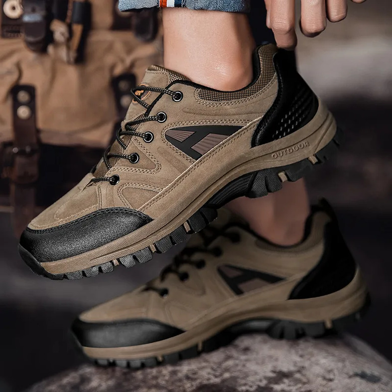 3539 Couple Style Mountaineering Shoes Waterproof Durable Outdoor Hiking Anti Slip Breathable Comfortable Sports Shoes