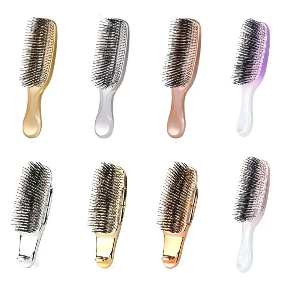Electroplated Crafted Massage Comb Upscale Cleansing Massage Scalp Fine Air Cushion Comb Style Hairdressing 251107