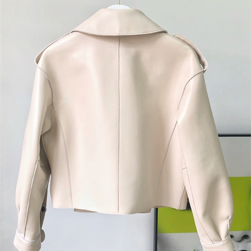 Fi Spring Autumn Women PU Leather Jacket Casual Lady Windproof Motorcycle Coat 251105