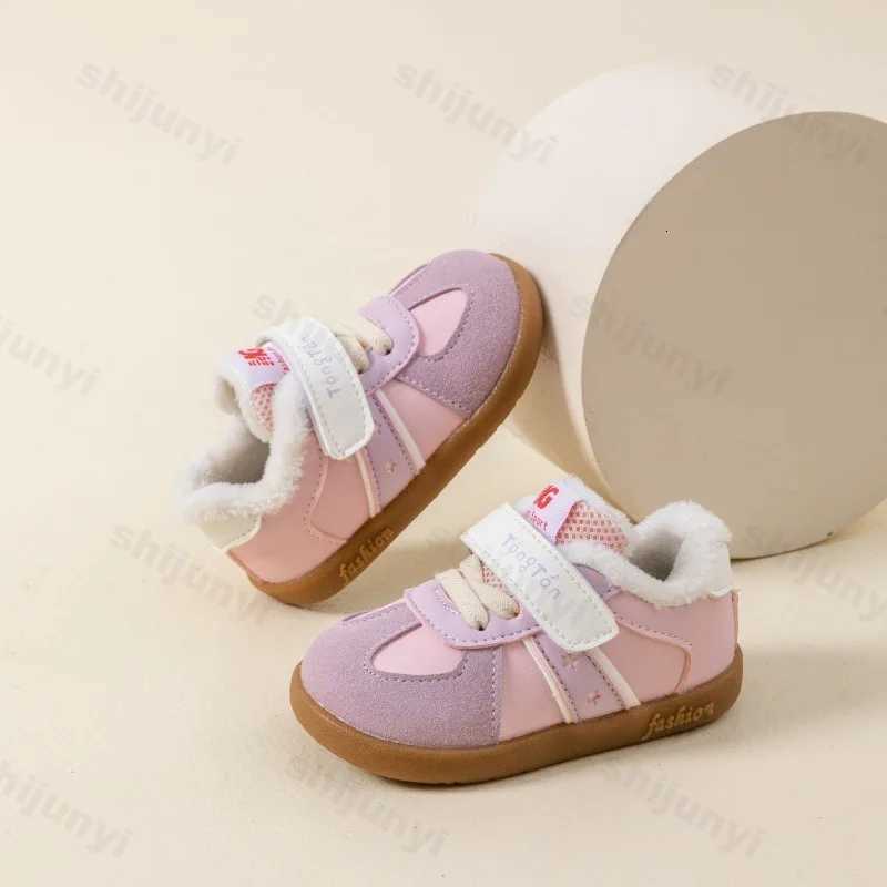 Childrens Casual Cotton Shoes 2025 Autumn Winter Baby Boys Girls Retro Sports Shoes Kids Non-Slip Warm Plush Toddler SneakersT251110
