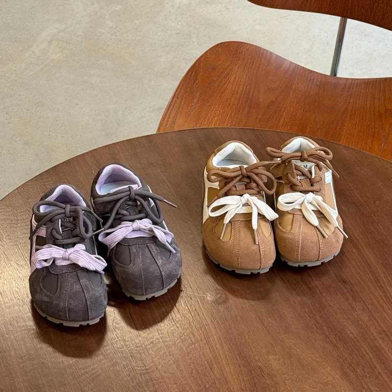 Korean version childrens color blocked shoes 2025 autumn new item boys soft sole casual girls sports shoesT251110