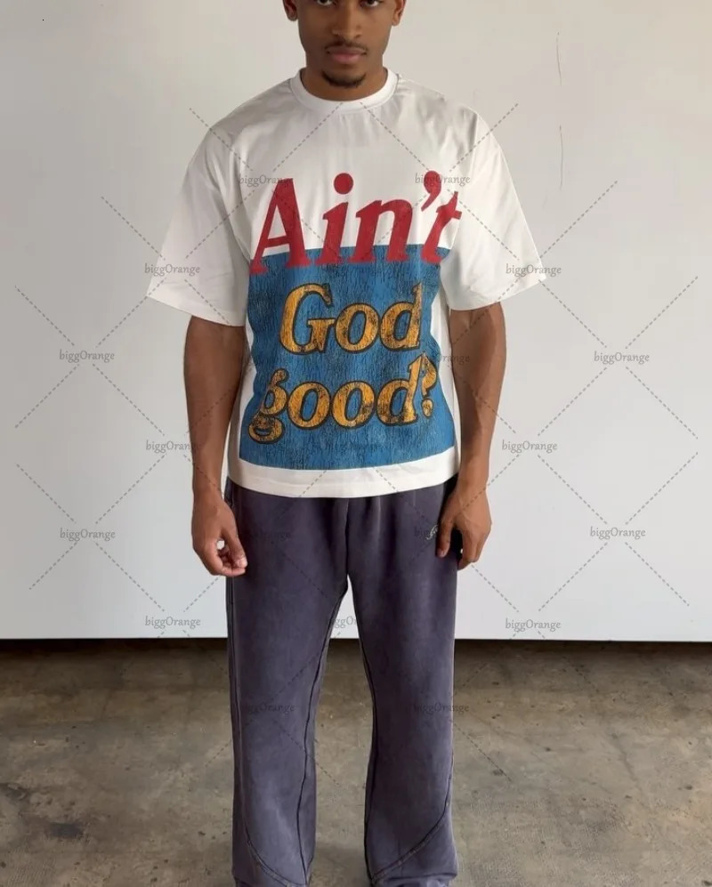 2025 summer American street style short-sleeved fashion men clothing Y2k top Harajuku hip hop letter print oversized T-shirt 250409