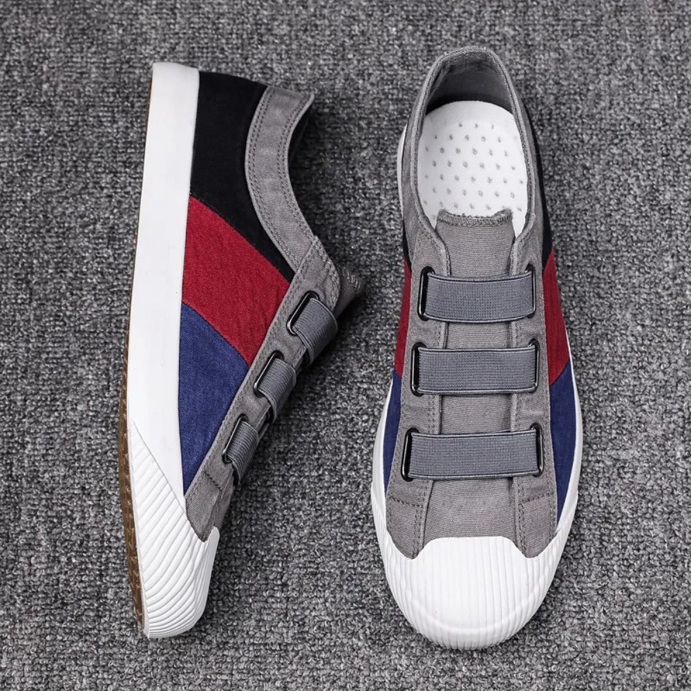 Breathable Casual Lace-Up Mens Canvas Footwear - Ideal for Daily Wear