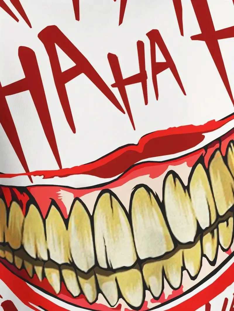 The 2025 Spring and Autumn new mens hoodie set features a casual fashionable and comfortable 3D smiling face pattern print W251110