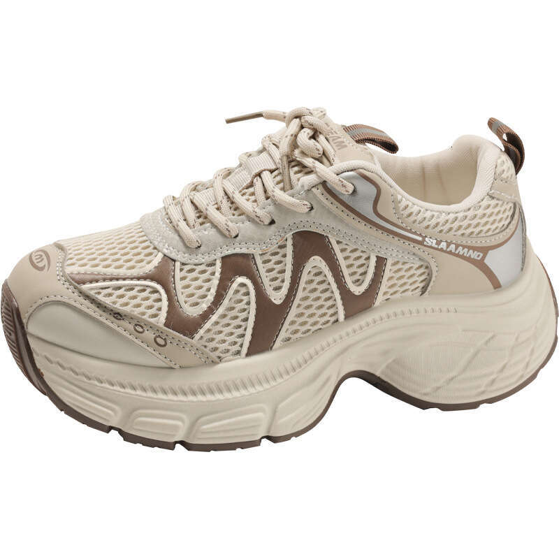 Petite Height-Increasing Retro Thick-Soled Dad for Women 2025 New Autumn Casual Soft-Soled Lightweight Sports Shoes