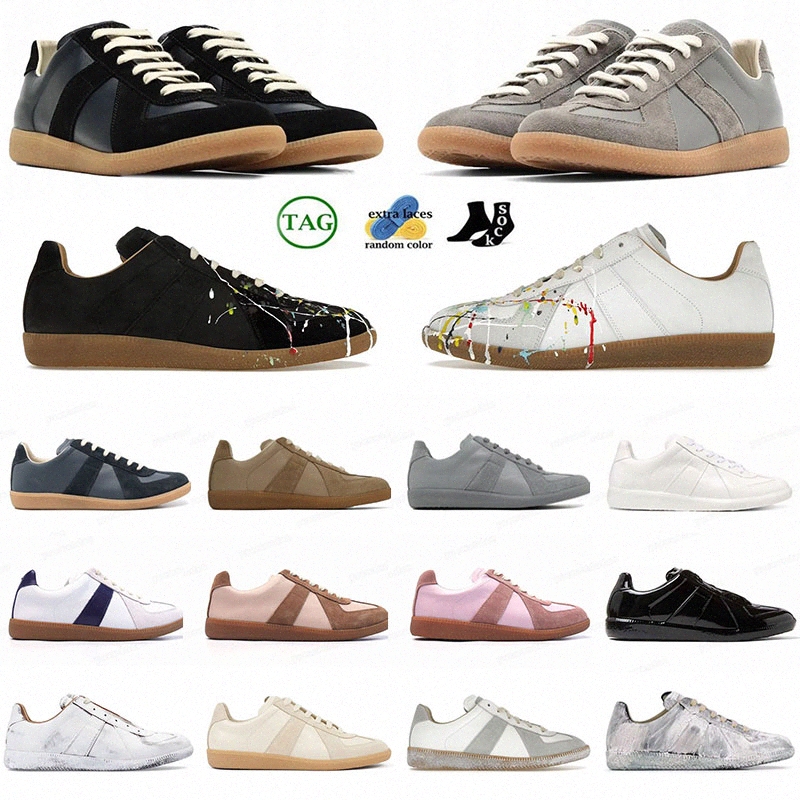Designer Casual Shoes Women Men black white sneakers d05C#