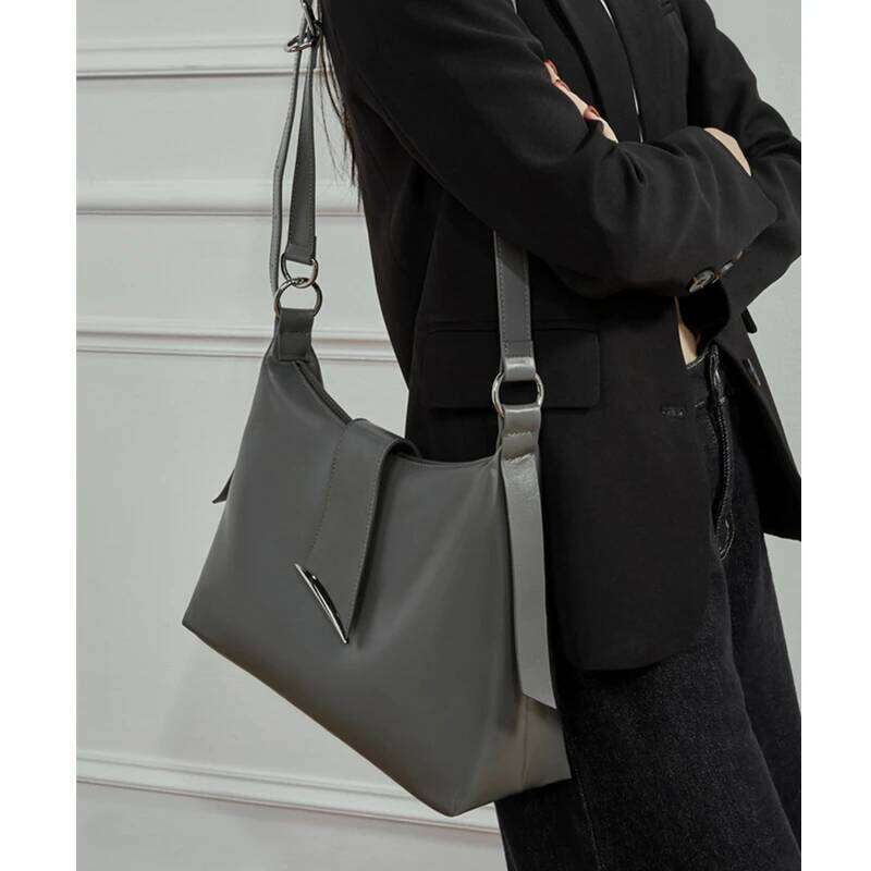 Hifashion Cowhide Genuine Leather Large Hobo Shoulder Bags For Women 2025 Luxury Designer Tote Shopper Crossbody Ladies Handbags