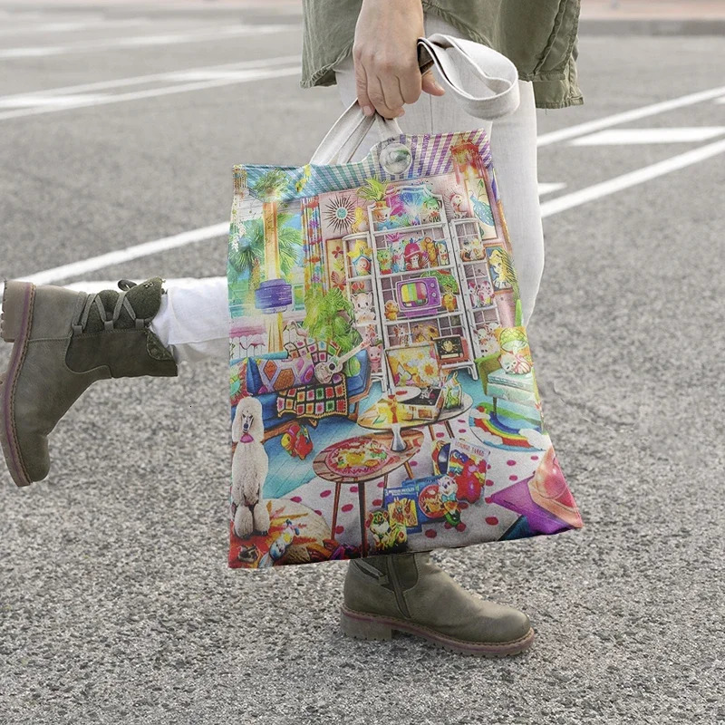 Travel pouch tote bags for women organizer Shopper bag canvas Cosmetic makeup Storage 251110