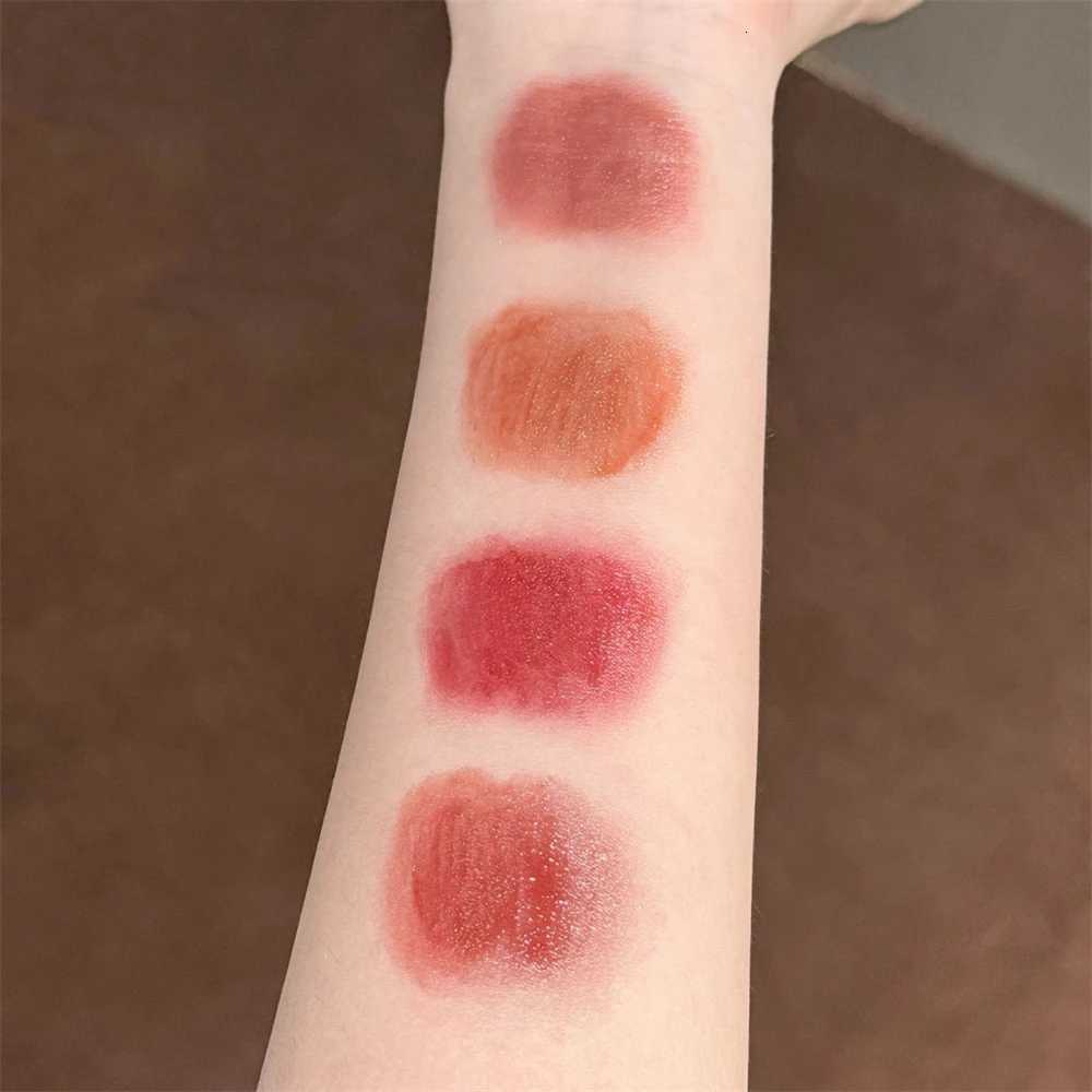 4 Colors Solid Lip Gloss Stick Mint Non-Sticky Glass Shine Lip Balm Hydrating Water Light Lipstick Tint Natural Look MakeupT251110
