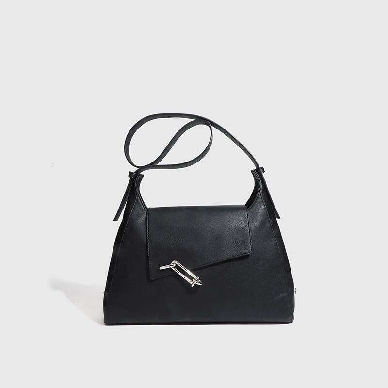 Classic Large Capacity Half Moon Bags For Women Luxury Designer Handbags Purses 2025 New In PU Lock Decoration Underarm Shoulder