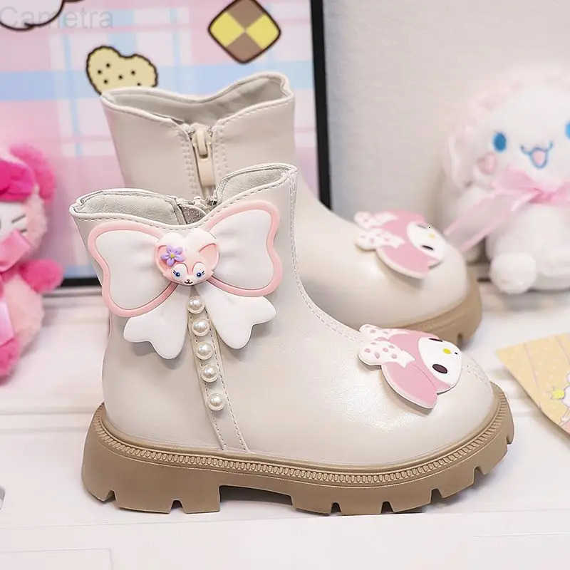 Sanrio Kawaii Kuromi My Melody Children Lovely Cartoon Comfortable Boots Student Thermal Ankle Boots Shoes Gifts for Kids H251110