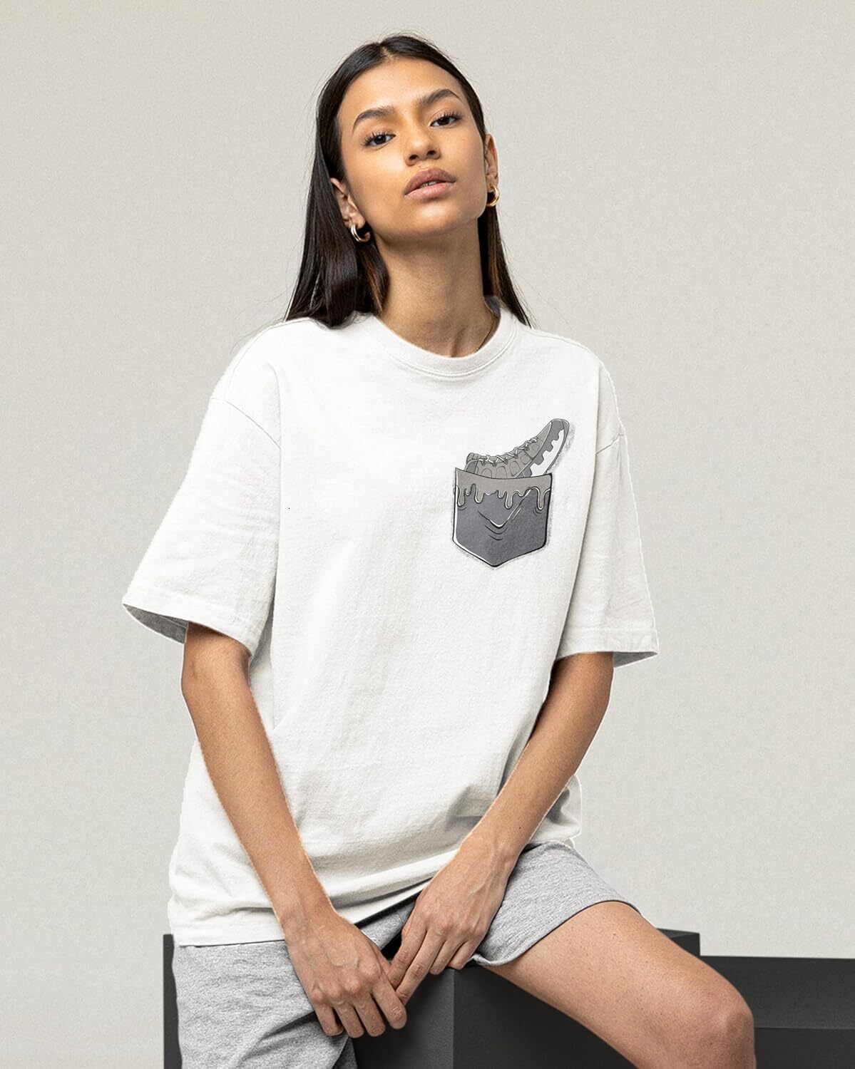 T shirt for Mens AJ 9 Cool Grey 9s Cool Gray Shirt, in Pocket, Shirts Match Sneakers 2D Sneaker Graphic Tee Casual Tops Clothes Short sleeve simple si