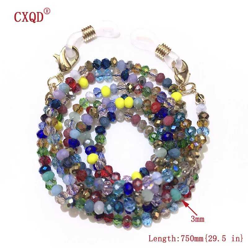 Handmade Fashion m Electroplated Reading es Chain Beaded Lanyard Wens Sunes Cords Eyewear Mask Holder Gift X250410