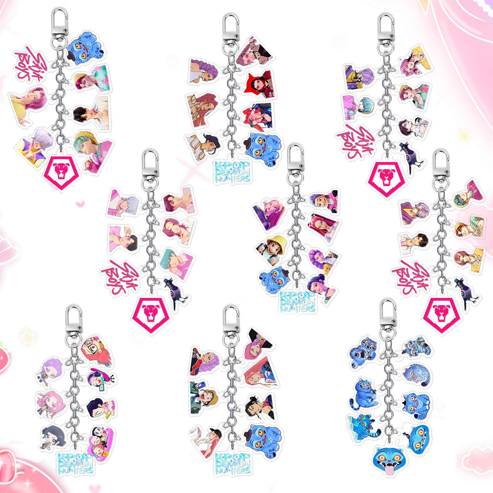 Custom Cute Kpop Demon Hunters Keychain Rumi Keychain Aesthetic Y2K KeychainStylish KeychainsAccessories bag charm