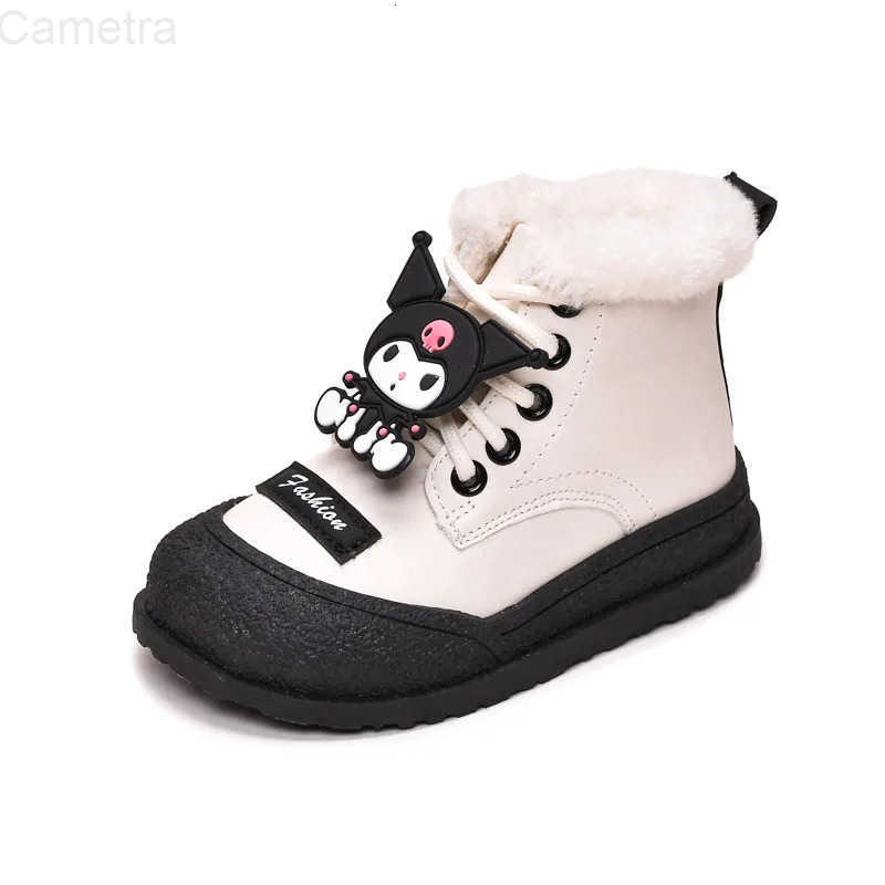 Sanrio Girl Hello Kitty Kawaii Fashion Comfortable Thicken Cotton Shoes Student Winter Cartoon Anime Child Snow Boots New Style H251110