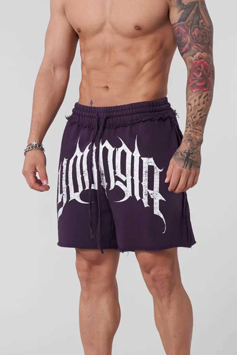 New American fitness shorts for running training summer casual loop five point cotton shorts X250410