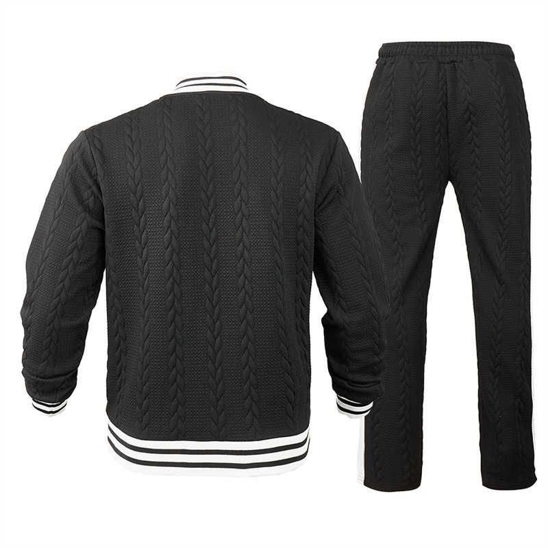 2024 Autumn/Winter American New Round Neck Buckle Design Set Fashion Trend Loose and Versatile Cardigan Baseball Jacket