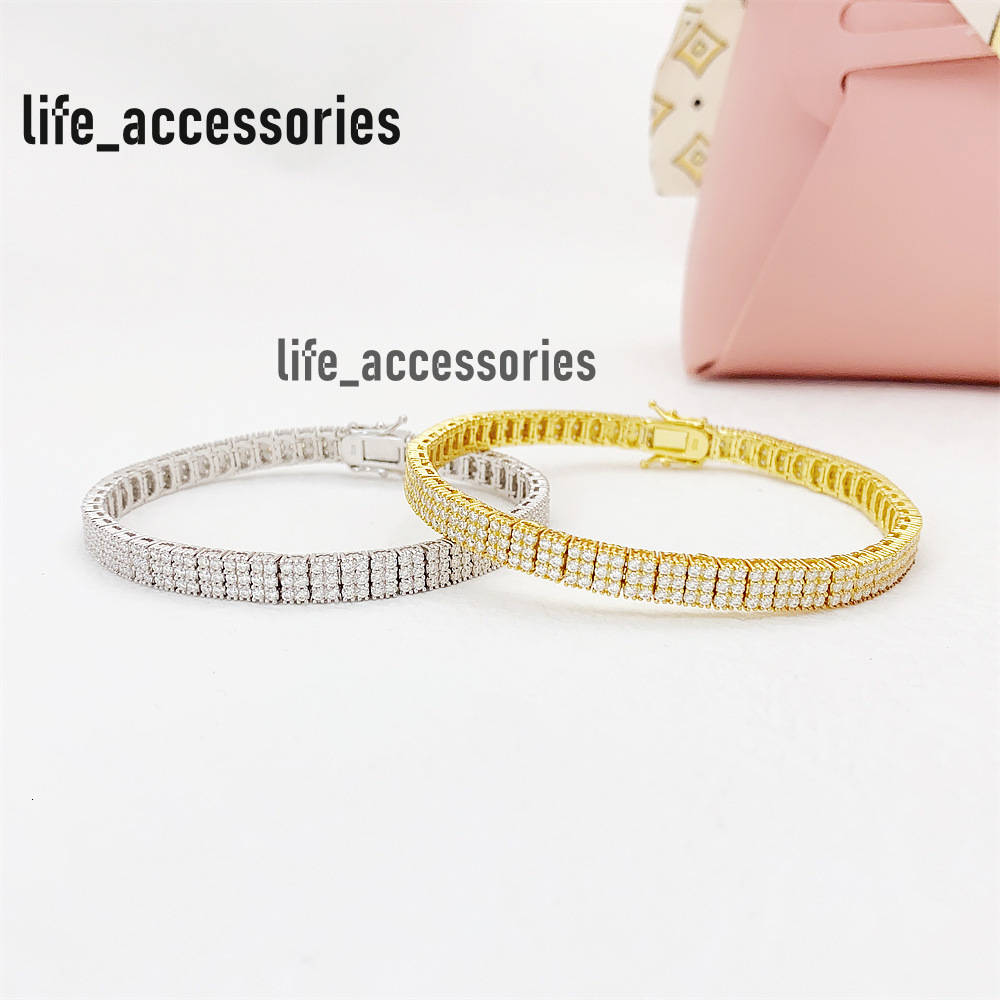 Fine Jewelry Bracelets Tennis Chain Pass Diamond test Hip-hop VVS Moissanite Iced Out Bracelet for Man Women