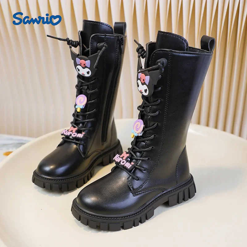 Sanrio Kuromi My Melody Girl boots Childrens shoes autumn and winter cartoon Y2K kawalii fashion be all-match gift soft H251110