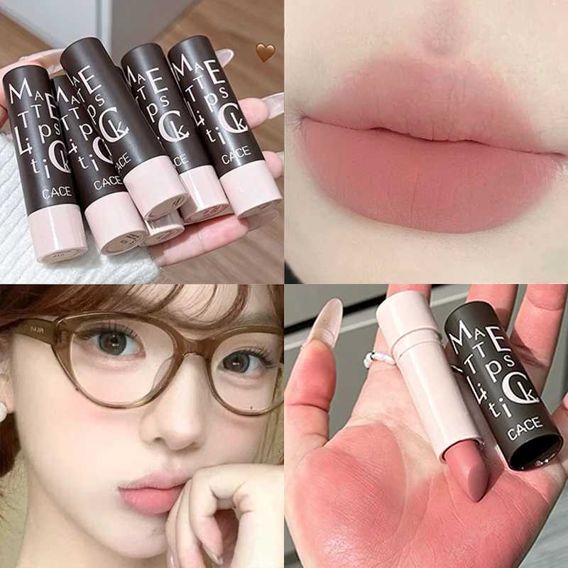 Vintage Party Velvet Matte Lipstick Rose Cream Silky Finish Long-Lasting Waterproof Full Coverage Nude Lip Tint Balm Make UpT251110