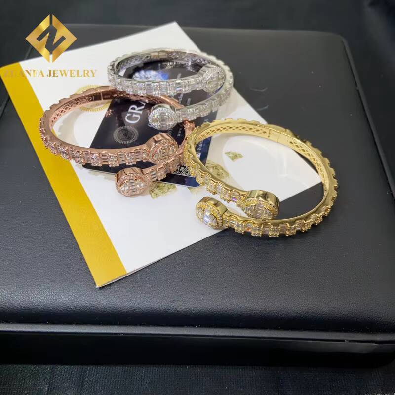 New Arrival Designs VVS1 Moissanite Bracelet 925 Silver Pass Diamond Tester Moissanite Womens Bracelet with GRA Certification